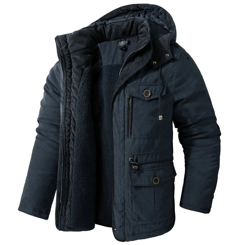 Heren Winterjas Waterafstotend met Fleecevoering Warm