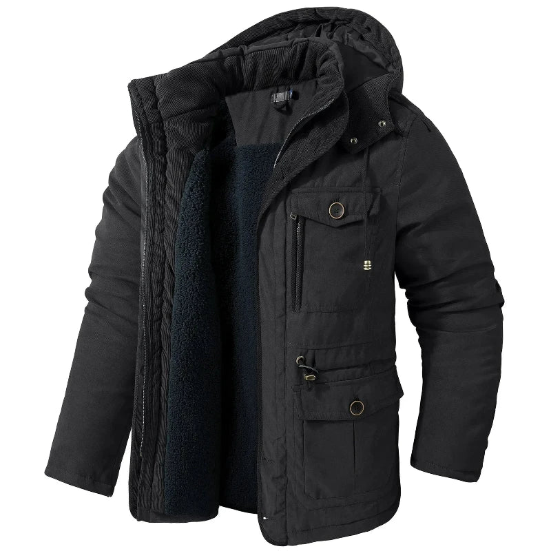 Heren Winterjas Waterafstotend met Fleecevoering Warm