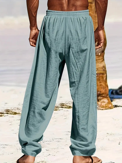 Linnen Herenbroek Casual Maes Zomerbroek Lichtgewicht
