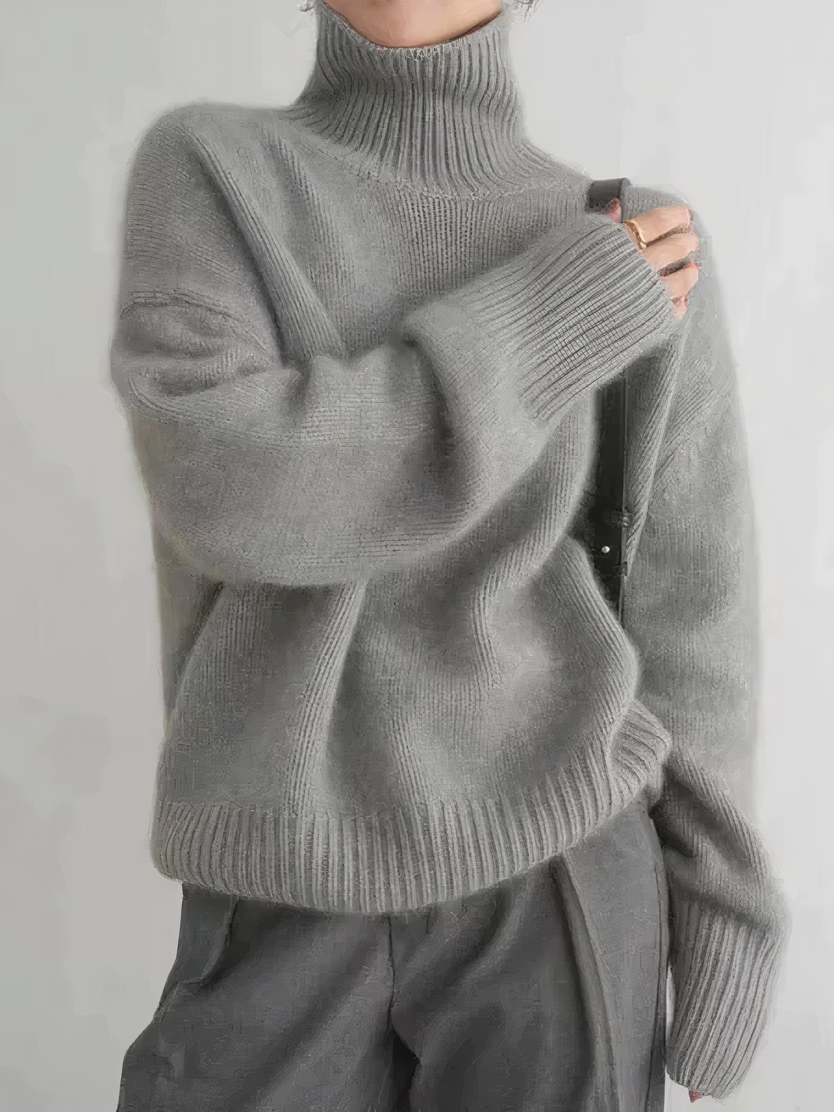 Oversized Trui Warm en Zacht voor Vrouw