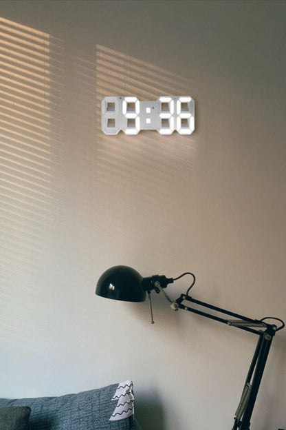 Wandklok LED 3D Dimbaar Modern Design Timora