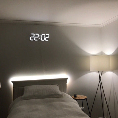 Wandklok LED 3D Dimbaar Modern Design Timora