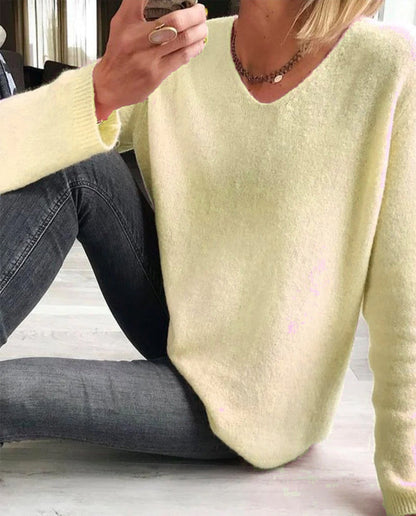 Vrouwelijke Effen Trui Casual Damestrui Sophie