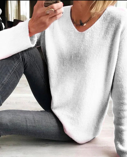 Vrouwelijke Effen Trui Casual Damestrui Sophie