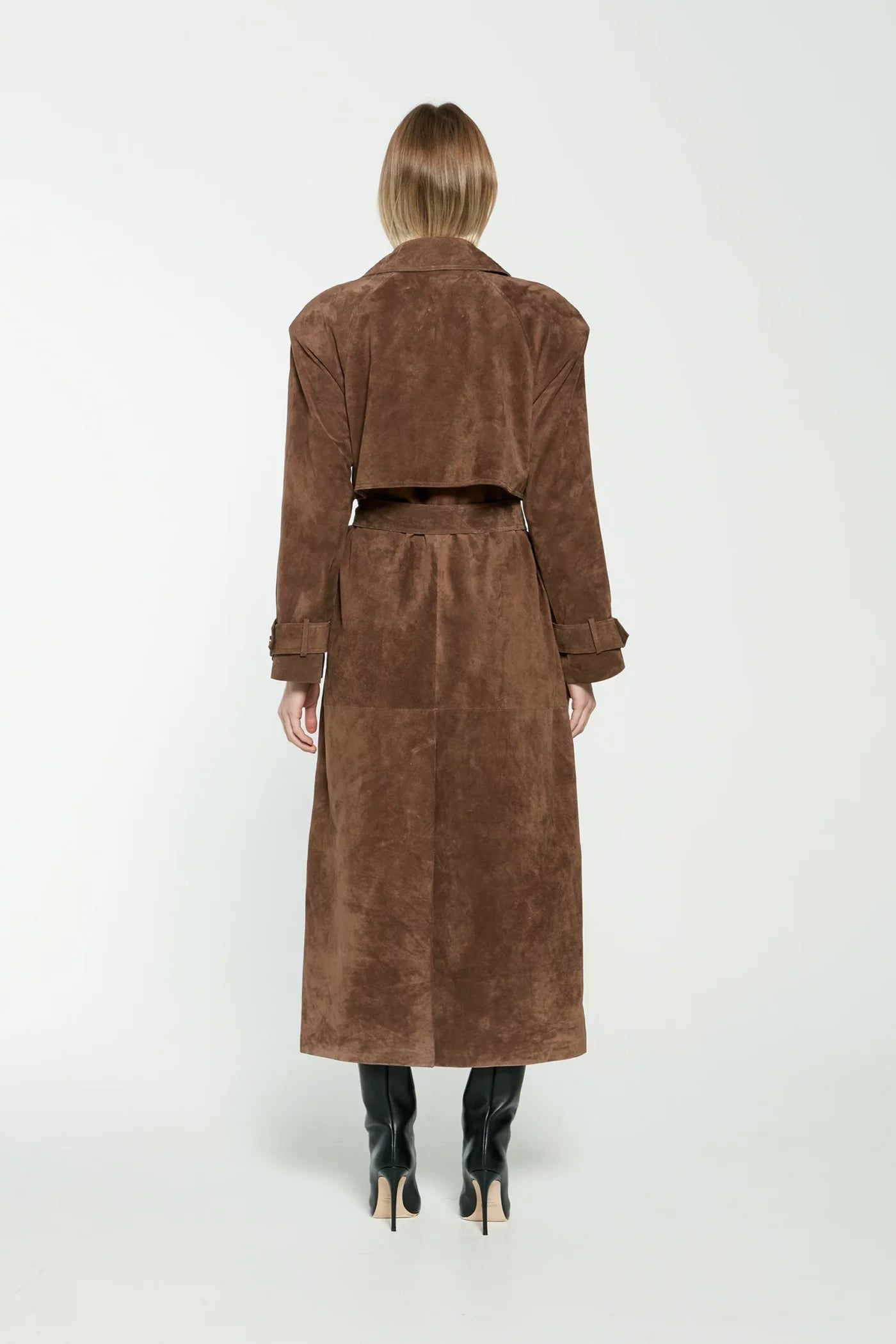 Dames Winterjas Faux Suede Warm en Stijlvol