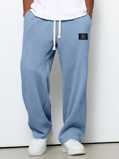 Heren Wijde Broek Met Verstelbare Tailleband - Mode Vibes
