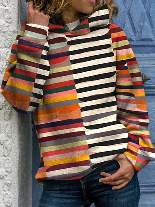 Kleurrijke Hoodie voor Dames - Mode Vibes