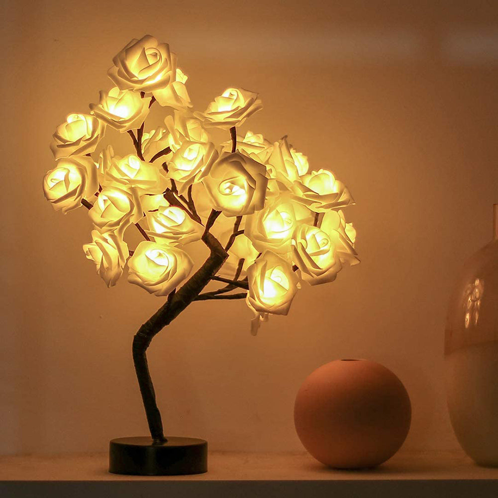 Rozen Kerstboom met LED Verlichting