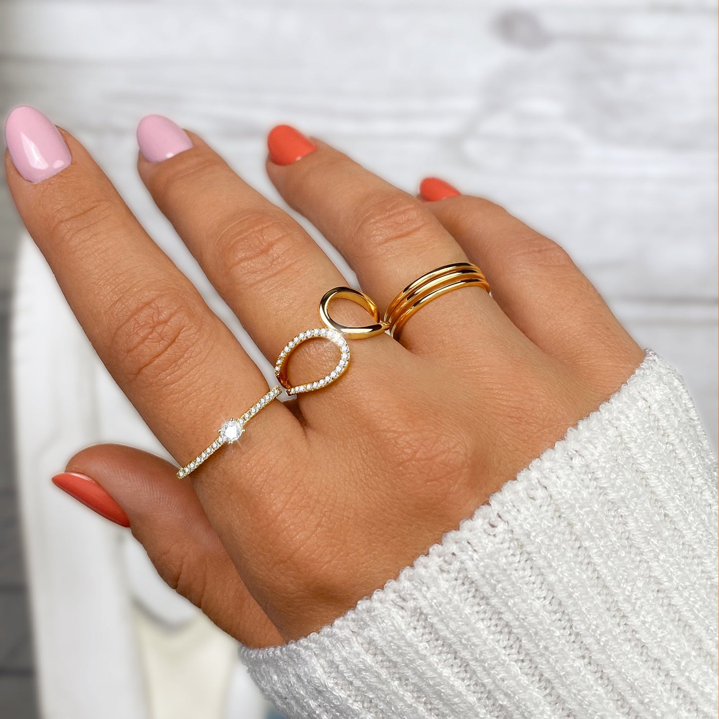 Zirkonia Ring Sienna Stijlvolle Vrouwelijke Sieraden