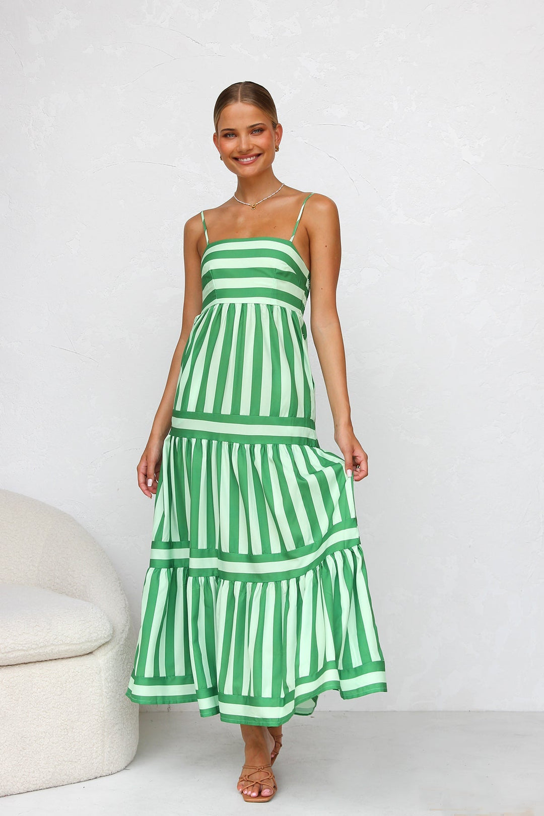Dames Zomerjurk Lichtgewicht Spaghettibandjes - Mode Vibes
