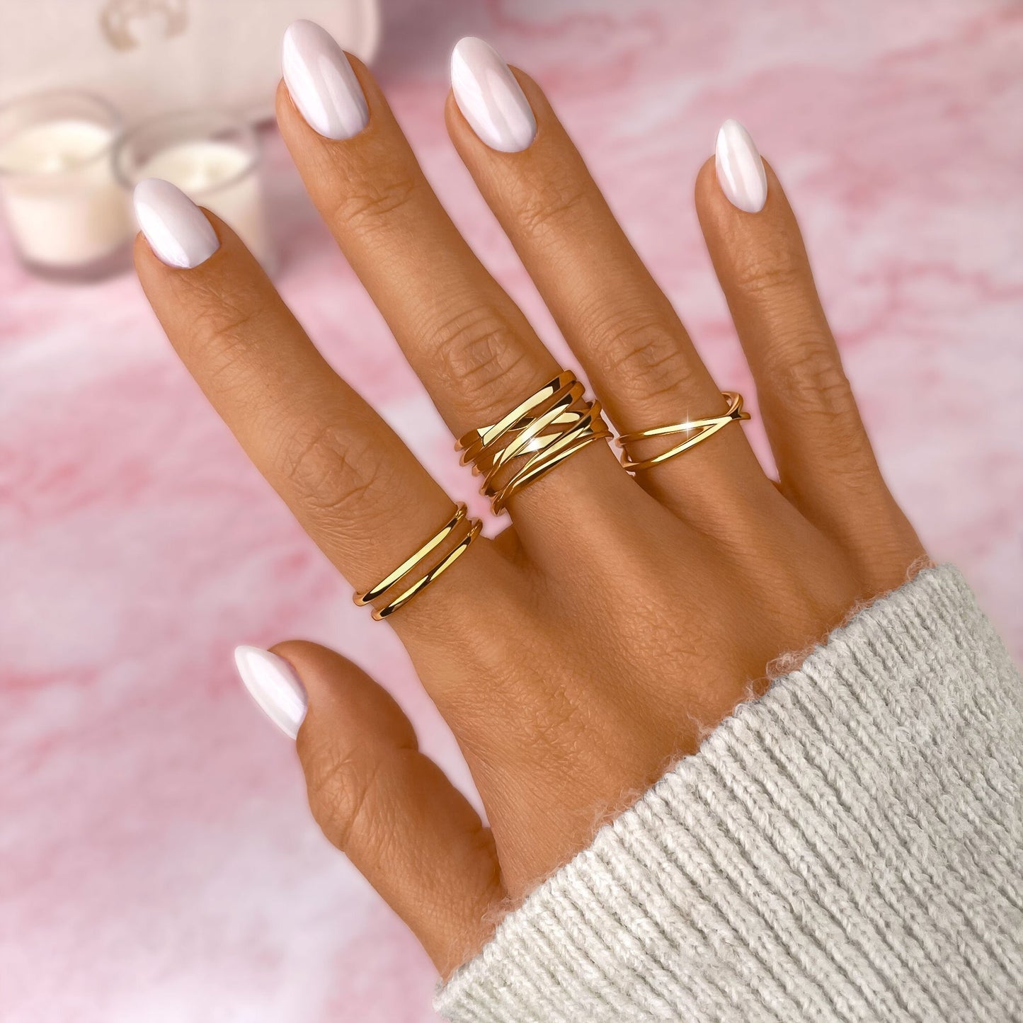 Vertakte Ring Stijlvolle Zilveren Sieraden