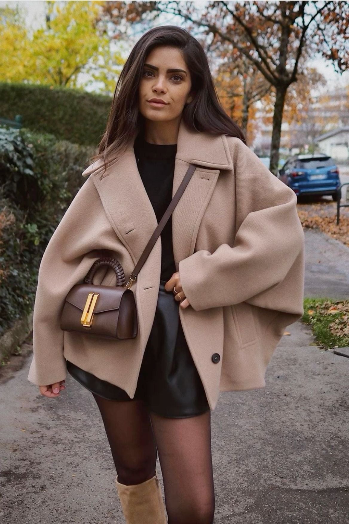 Oversized Wol Coat Dames Lange Warme