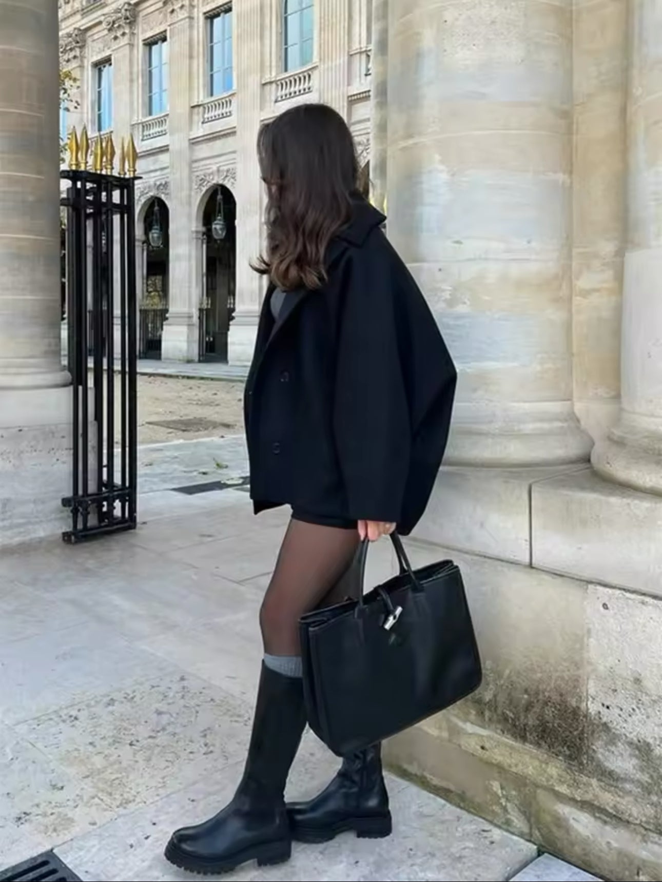Oversized Wol Coat Dames Lange Warme