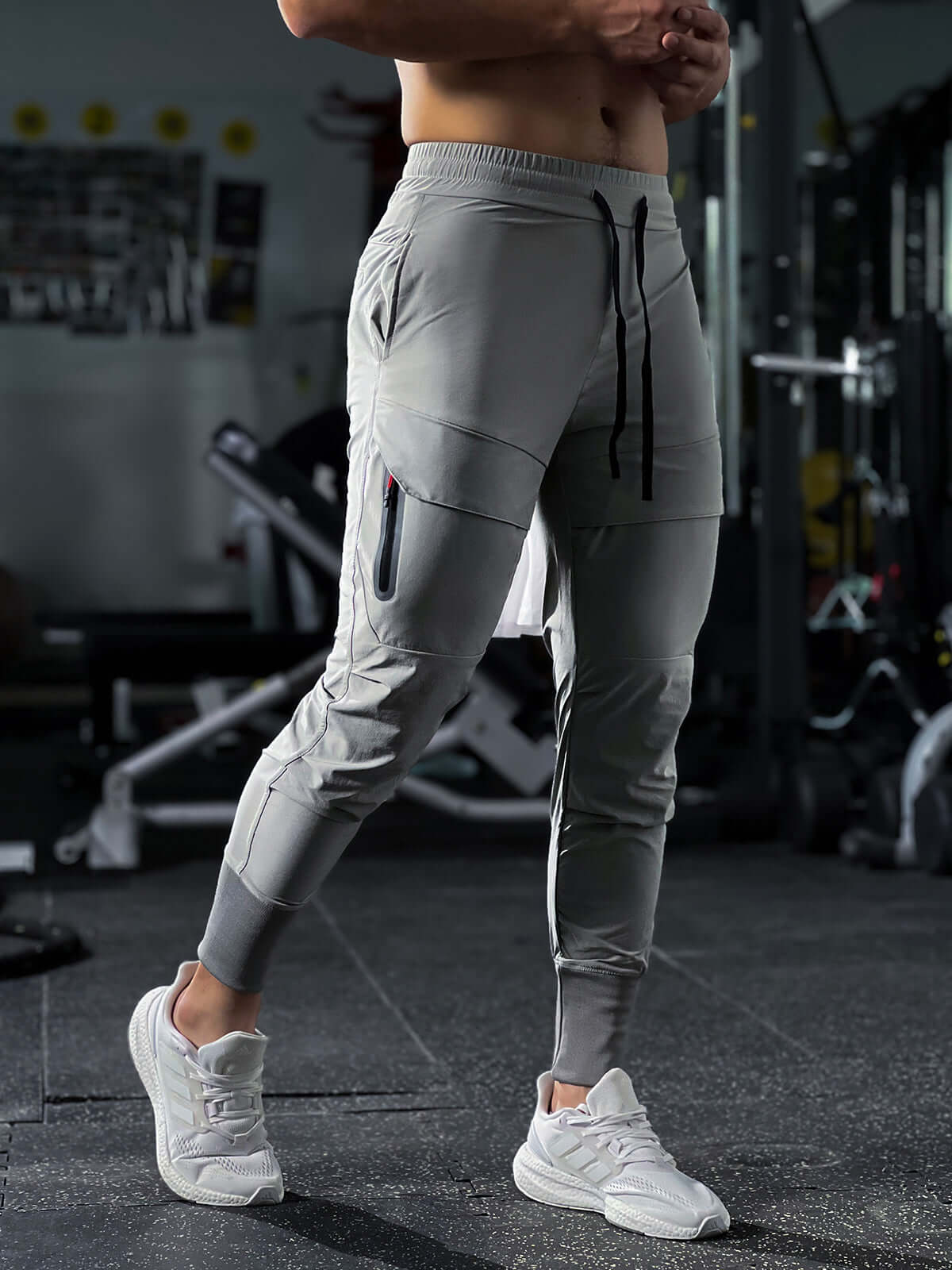 All-Weather Cargo Joggingbroek met Hoge Ribboorden – Waterafstotend