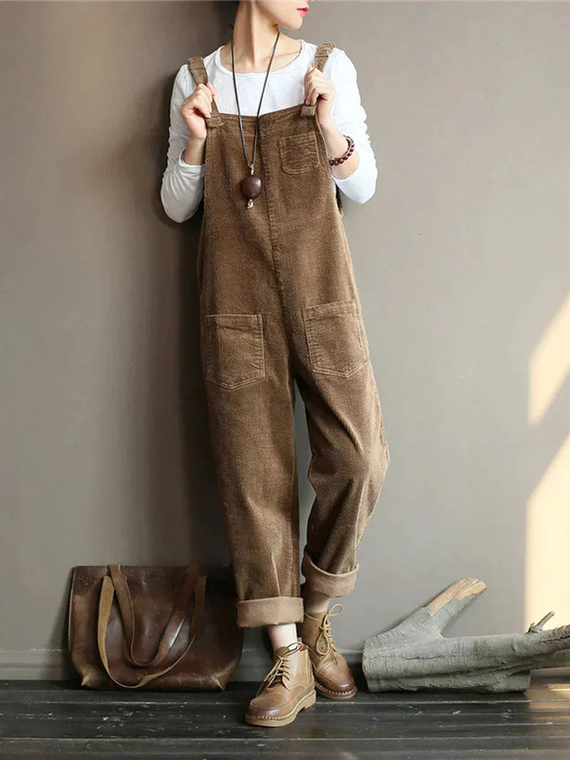 Comfortabele Denim Overall voor Dames - Mode Vibes