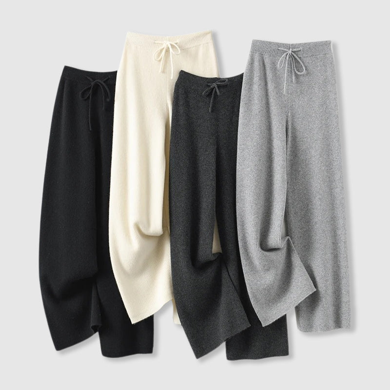 Ieva Broek – Dames Kasjmier Wijde Pantalon