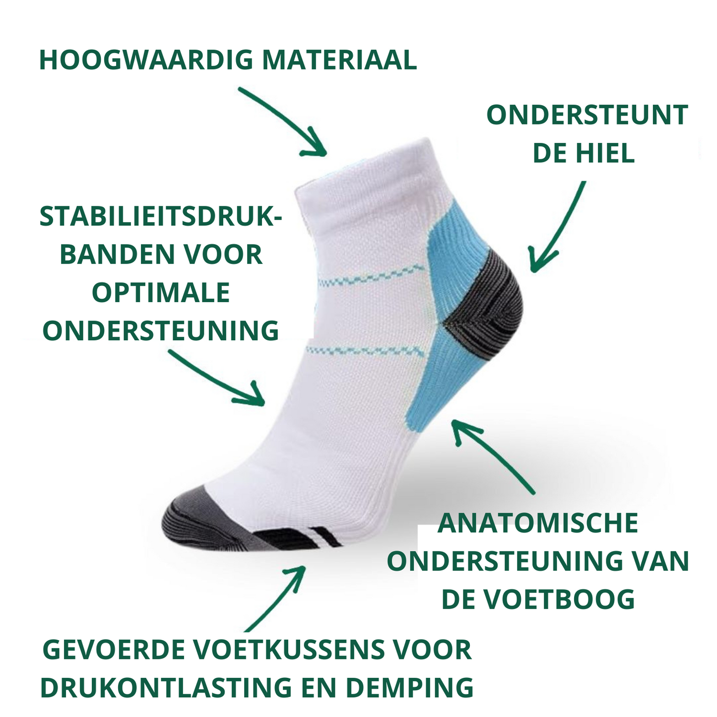 Compressiesokken voor Gezond Bloedcirculatie - Orthopedisch Design