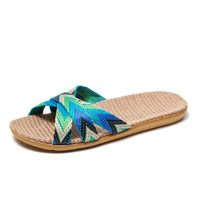 Lichte Linnen Slippers voor Thuis