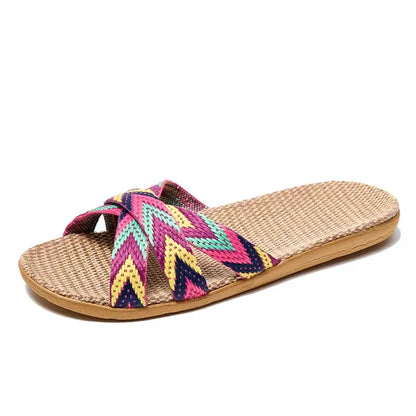 Lichte Linnen Slippers voor Thuis