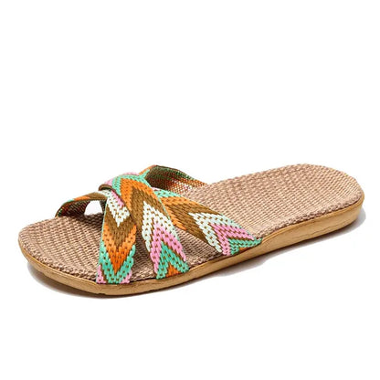 Lichte Linnen Slippers voor Thuis