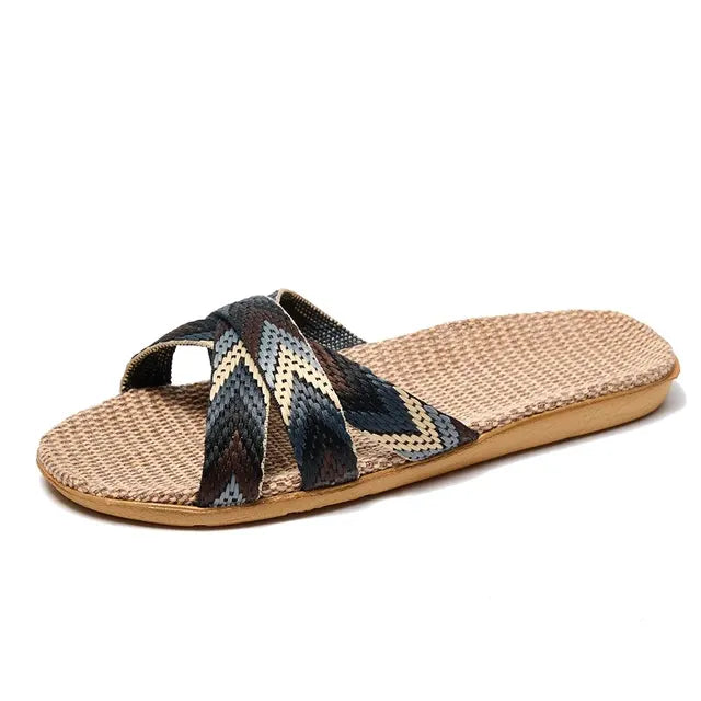 Lichte Linnen Slippers voor Thuis