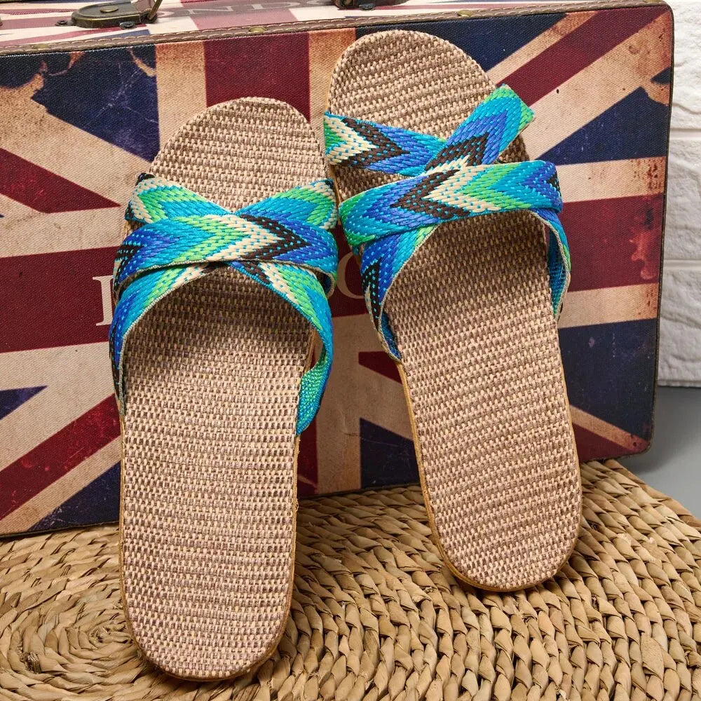 Lichte Linnen Slippers voor Thuis