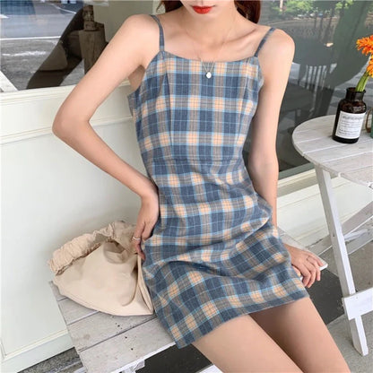 BloesemBelle's Betoverende Zomerse Checkered Shirt Jurk