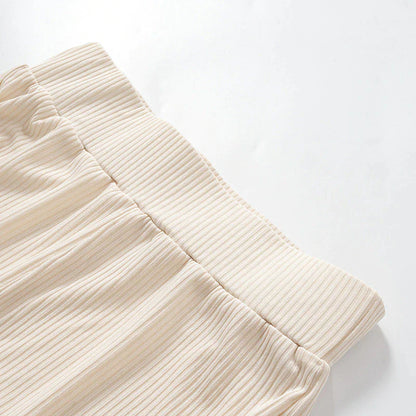 Comfortabele Flared Broek Wijd Been Moderne Stijl