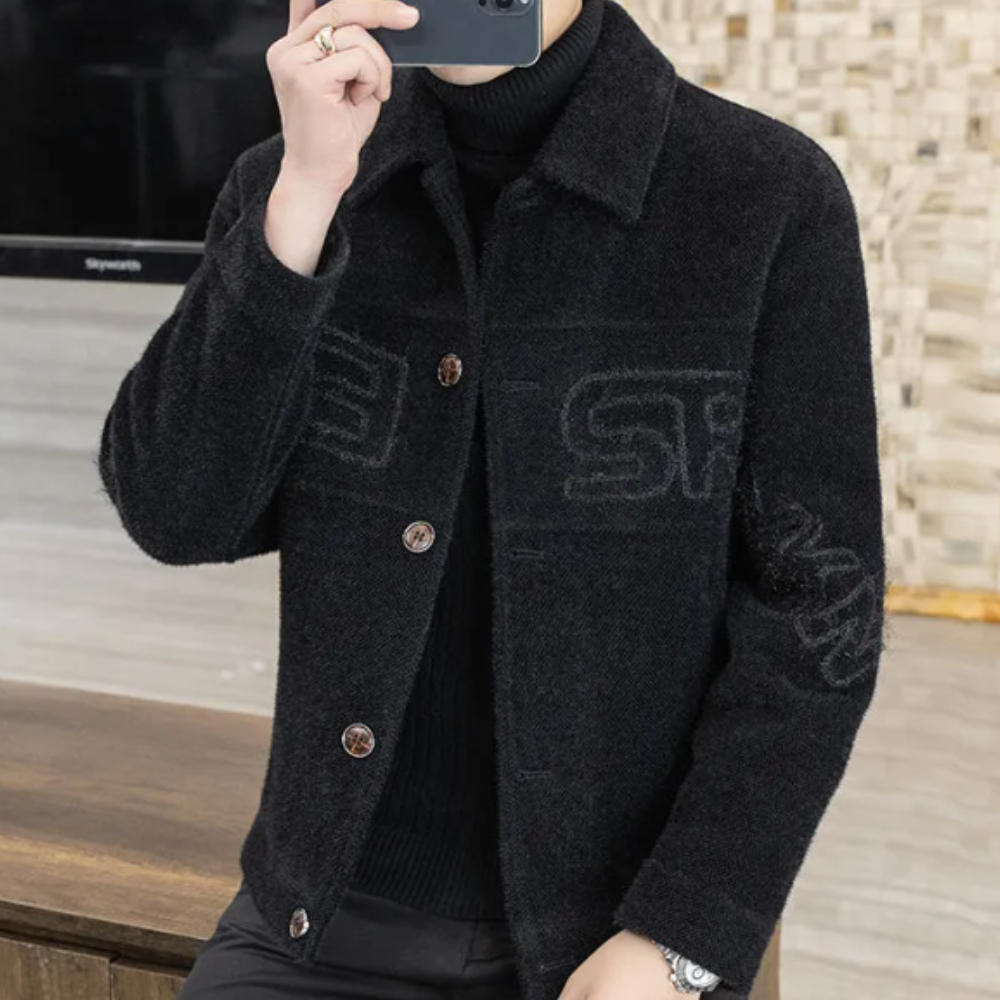 Herenjas Luxe Leren Jack met Tijdloos Design