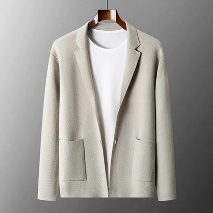 Donkergrijs Warm Vest voor Mannen