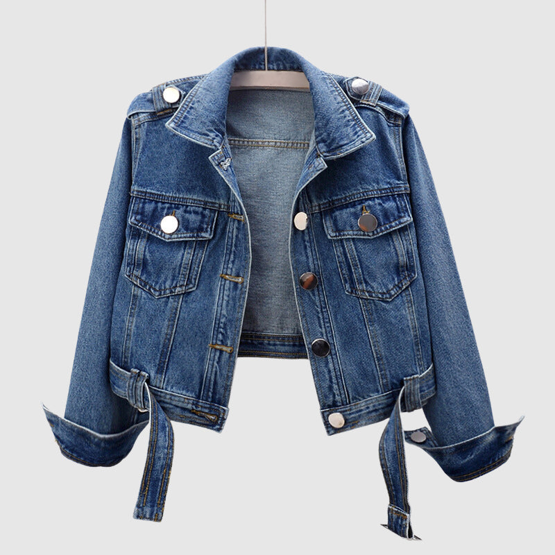 Cropped Spijkerjack Stijlvol Kort voor Vrouw - Mode Vibes