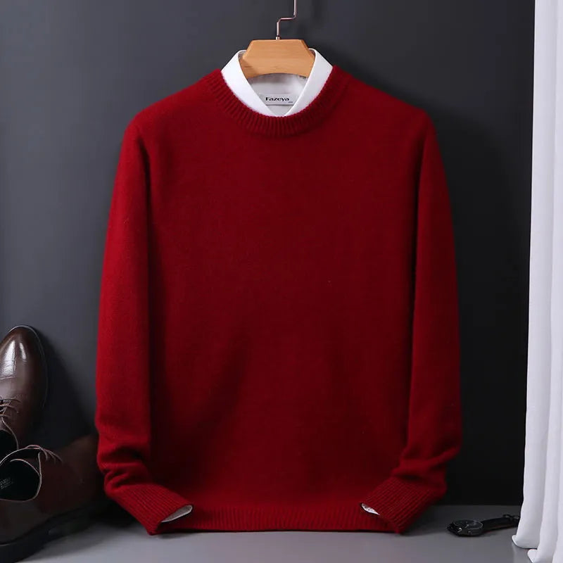 Mannen Trui Kasjmier Warm Luxe Olivier