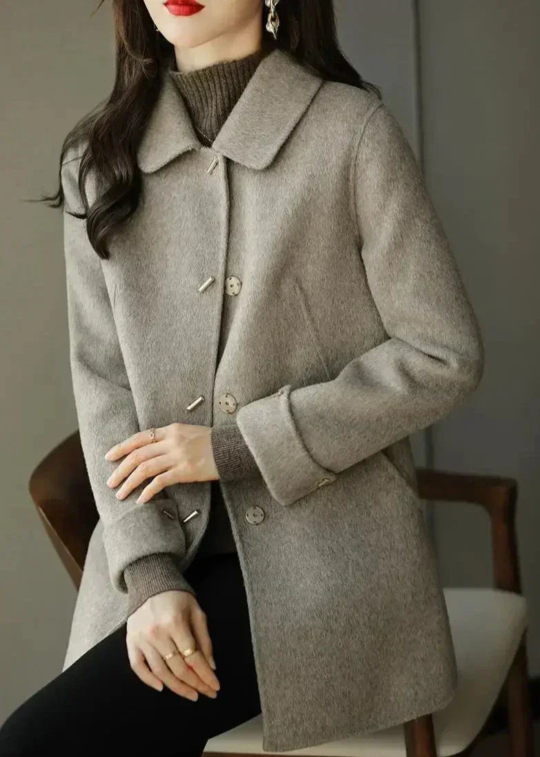 Dames Jas Wolmix Elegante Warme Wintercoat