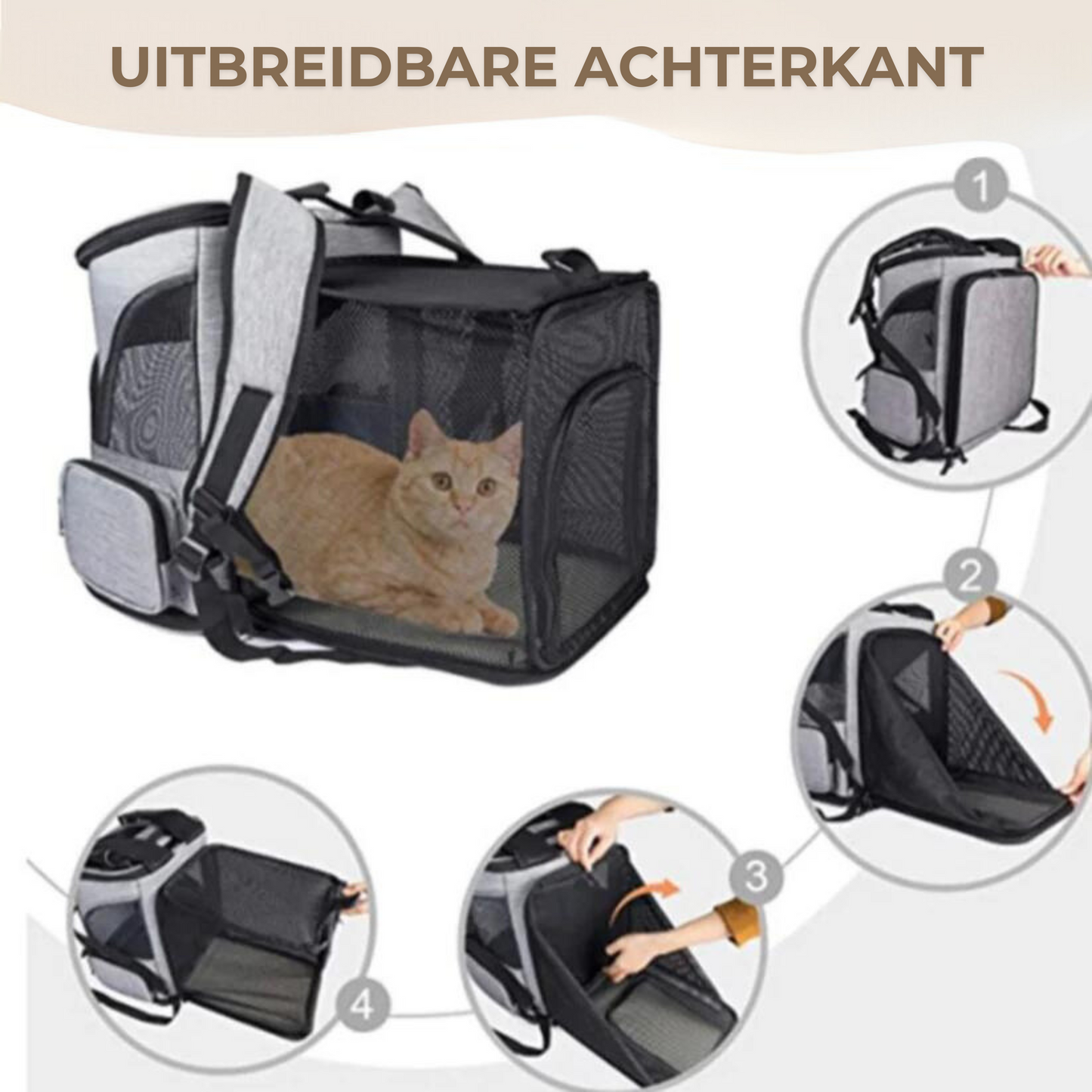 Kattentas - Katten Reisrugzak voor Dieren
