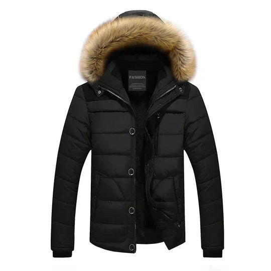 Donsparka met Bontkraag Stijlvol Luxe Design