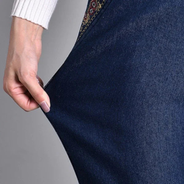 Jeans Dames | Elastische Taille & Handige Zijzakken