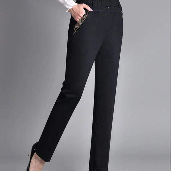 Jeans Dames | Elastische Taille & Handige Zijzakken