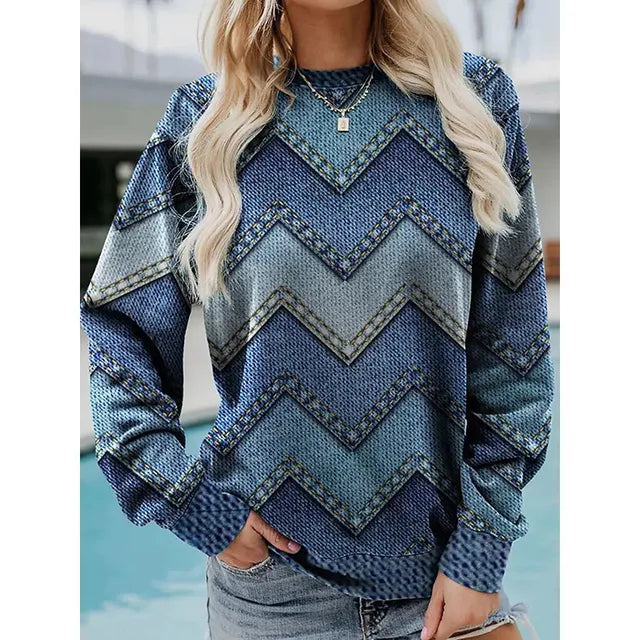 Vrouwelijke Trui met Leuke Print