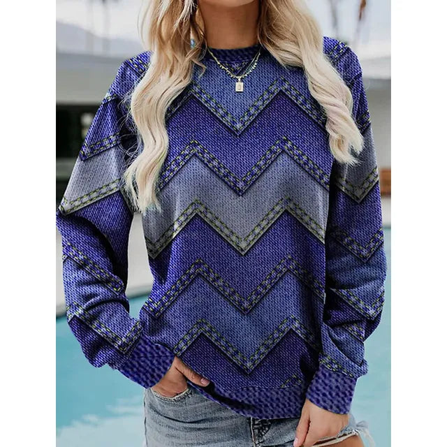 Vrouwelijke Trui met Leuke Print