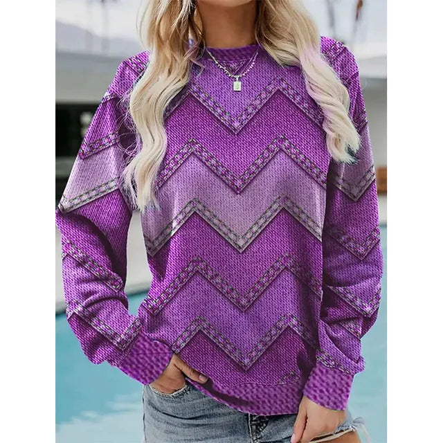 Vrouwelijke Trui met Leuke Print