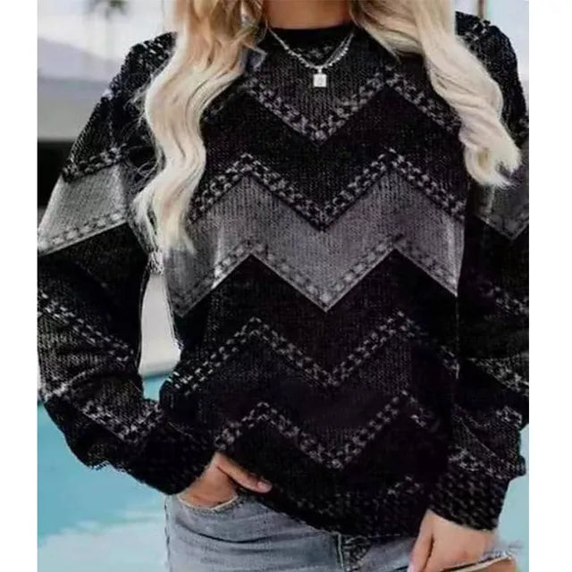 Vrouwelijke Trui met Leuke Print - Mode Vibes