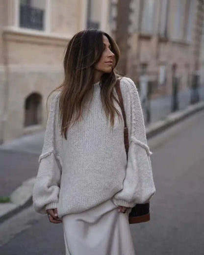 Jessica | Morbido maglione oversize lavorato a maglia
