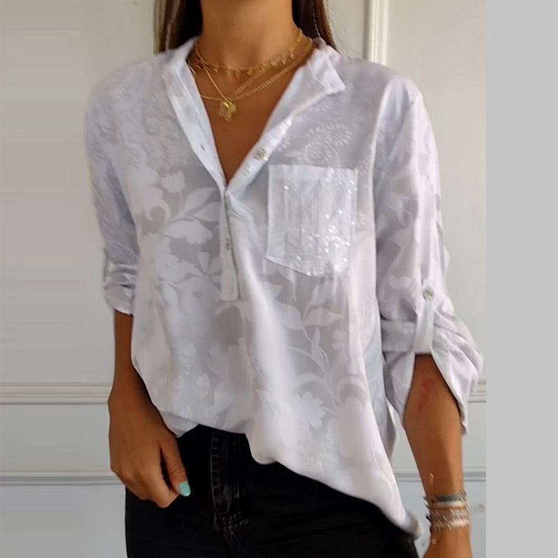 Jessika | Elegante zomertop met V-hals