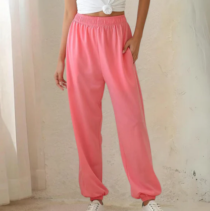 Joggingbroek Dames | Vrijetijdsbroek | Elastische taille & zakken voor moeiteloos gemak