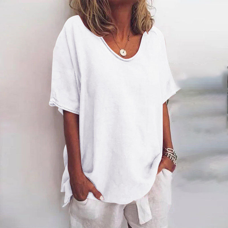 Johanna | Elegante camicia girocollo