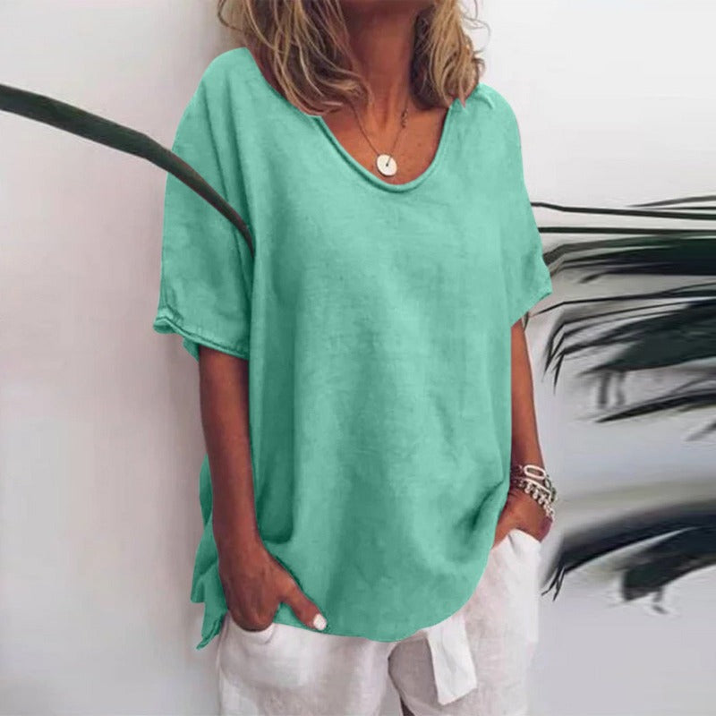 Johanna | Elegante camicia girocollo
