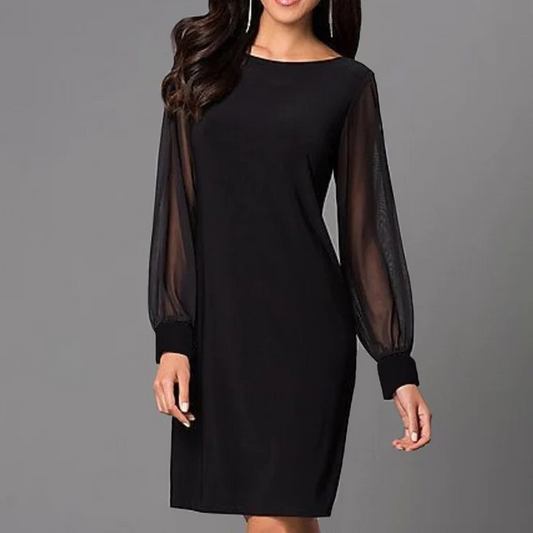 Jozefien | Elegante mini-jurk met transparante mouwen