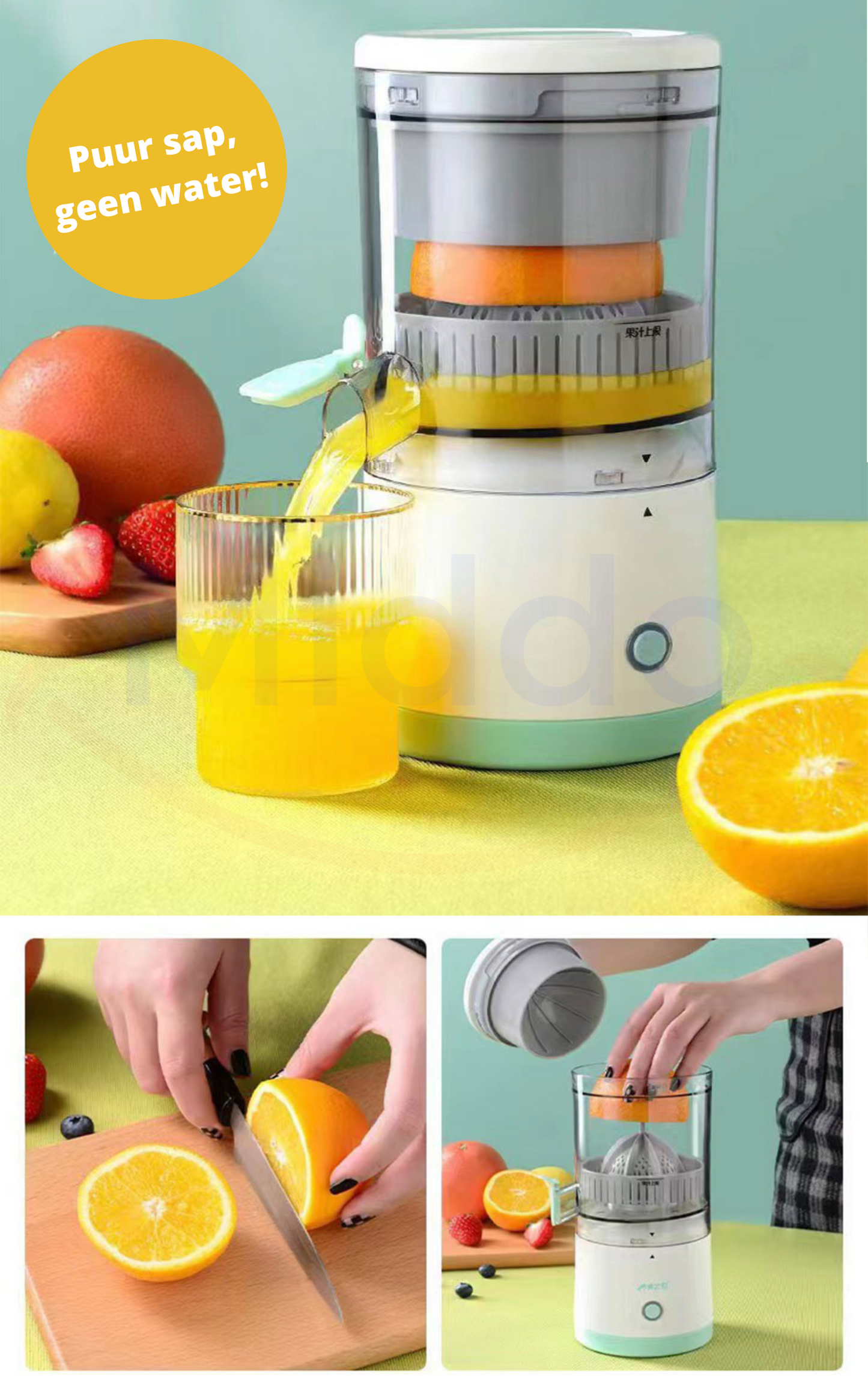 Elektrische Citruspers voor SINAASAPPels en Citroenen