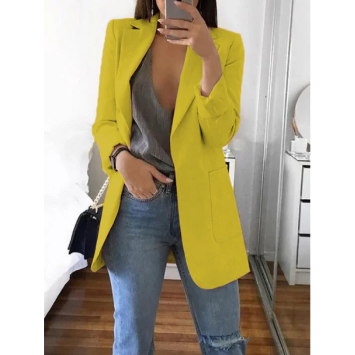 Julianne Dames Blazer | Zwart, Slim-Fit en Elegant 12