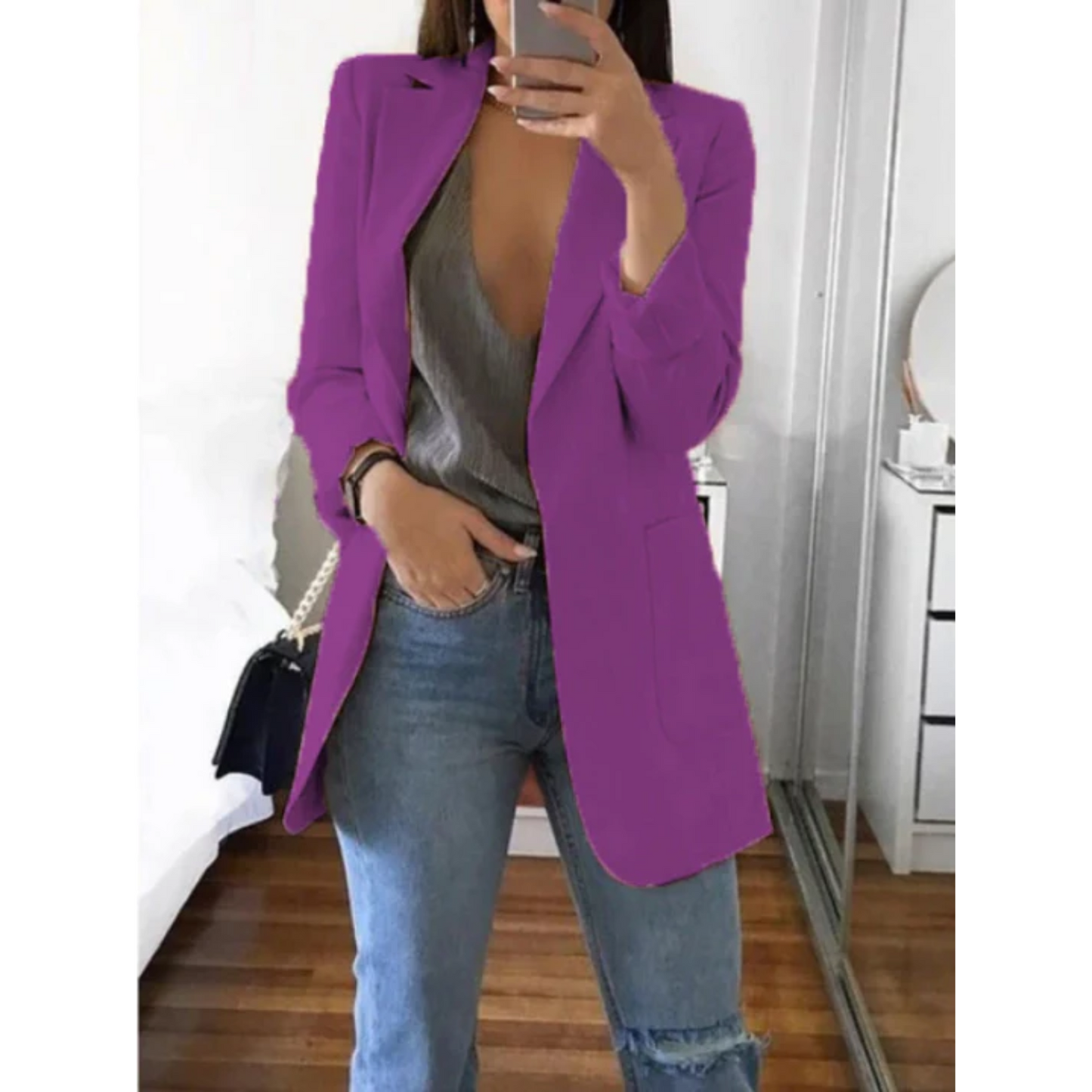 Julianne Dames Blazer | Zwart, Slim-Fit en Elegant 15